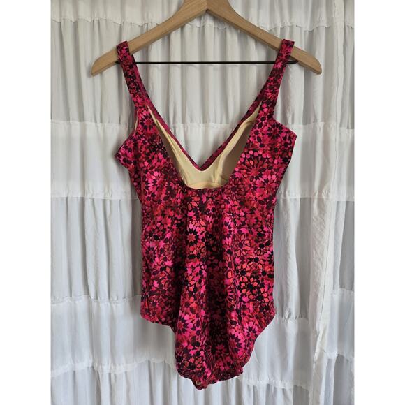 Miraclesuit Pink Floral One Piece Swimsuit - Picture 4 of 9